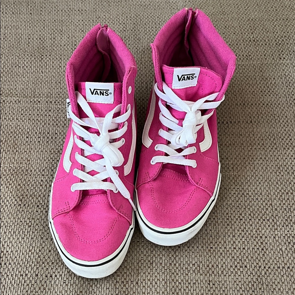 Vans Fuchsia High-Top Sneakers